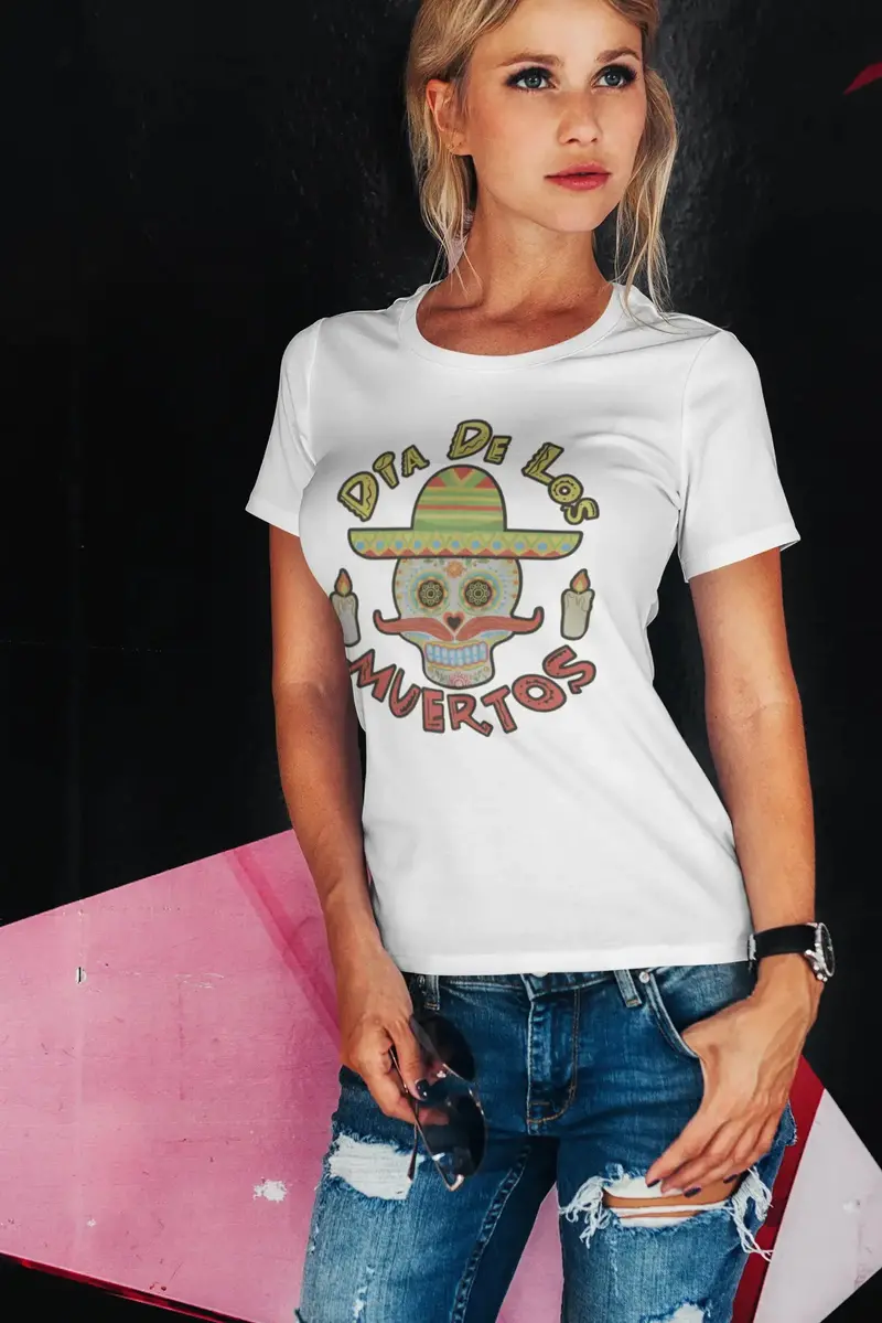 Ultrabasic Women's Organic T-Shirt - Deads Day - Día De Los Muertos Shirt 1