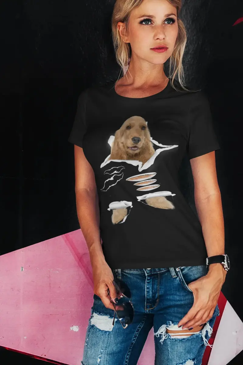 Ultrabasic Women's Organic T-Shirt - English Cocker Spaniel - Funny Dog Shirt 1