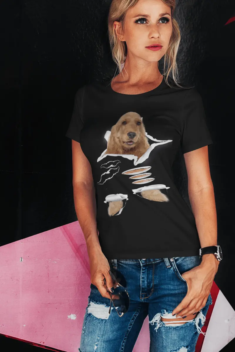 Ultrabasic Women's Organic T-Shirt - English Cocker Spaniel - Funny Dog Shirt 2