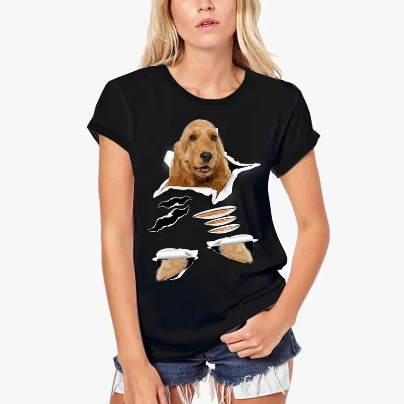 Ultrabasic Women's Organic T-Shirt - English Cocker Spaniel - Funny Dog Shirt 3