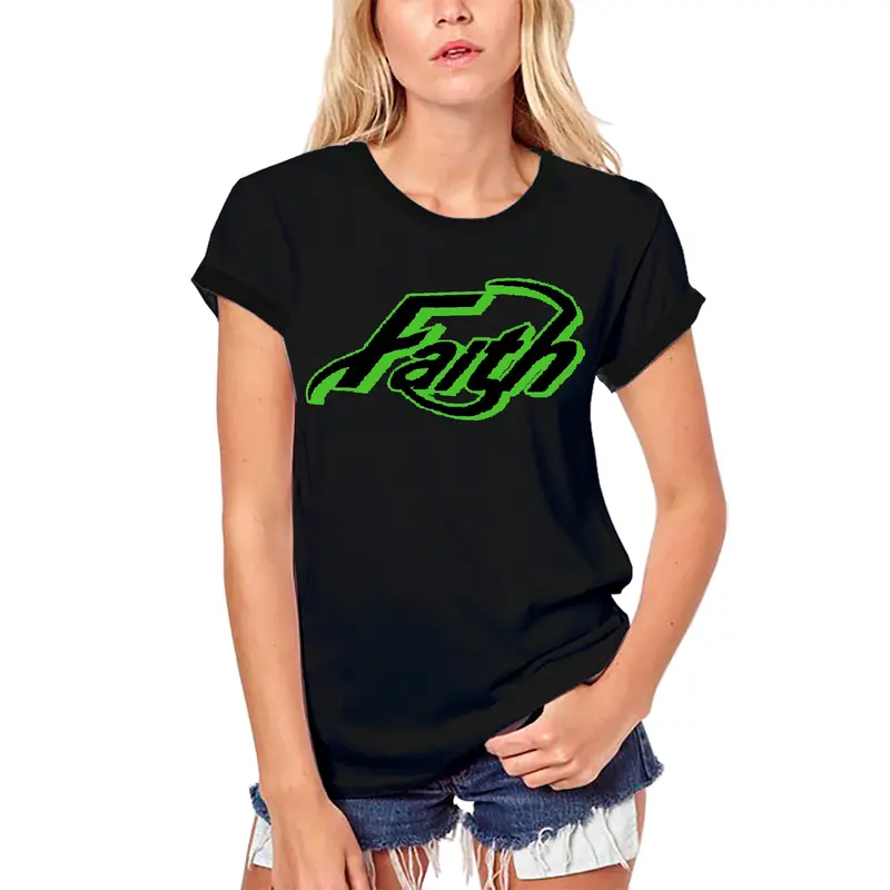 Ultrabasic Women's Organic T-Shirt Faith - Christ Bible Religious Shirt 1