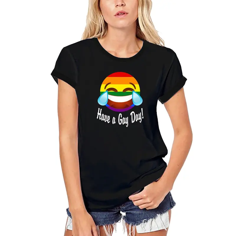 Ultrabasic Women's Organic T-Shirt Have A Gay Day - Funny Lgbt Pride Tee Shirt 1