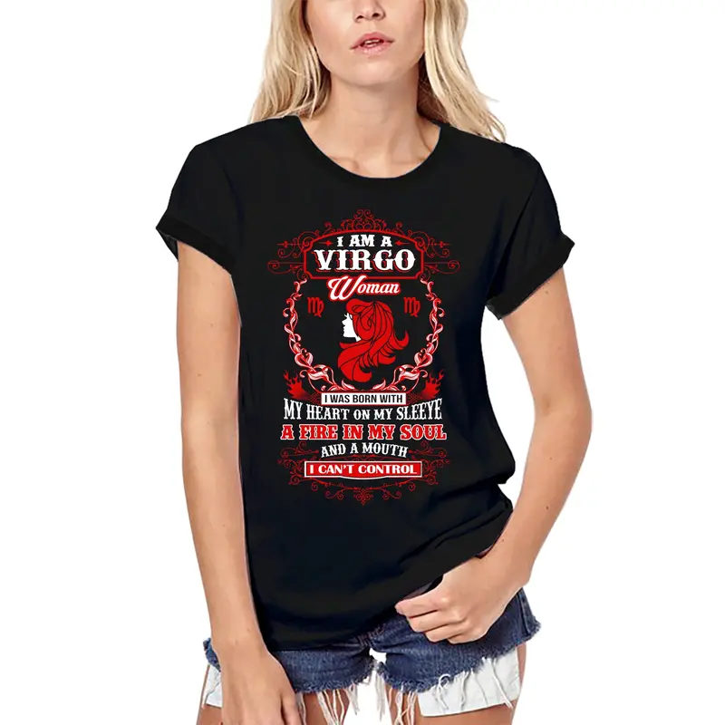 Ultrabasic Women's Organic T-Shirt I Am A Virgo Woman - Funny Zodiac Shirt 3