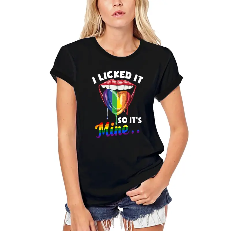 Ultrabasic Women's Organic T-Shirt I Licked It So It's Mine - Retro Lgbt Tee Shirt 1
