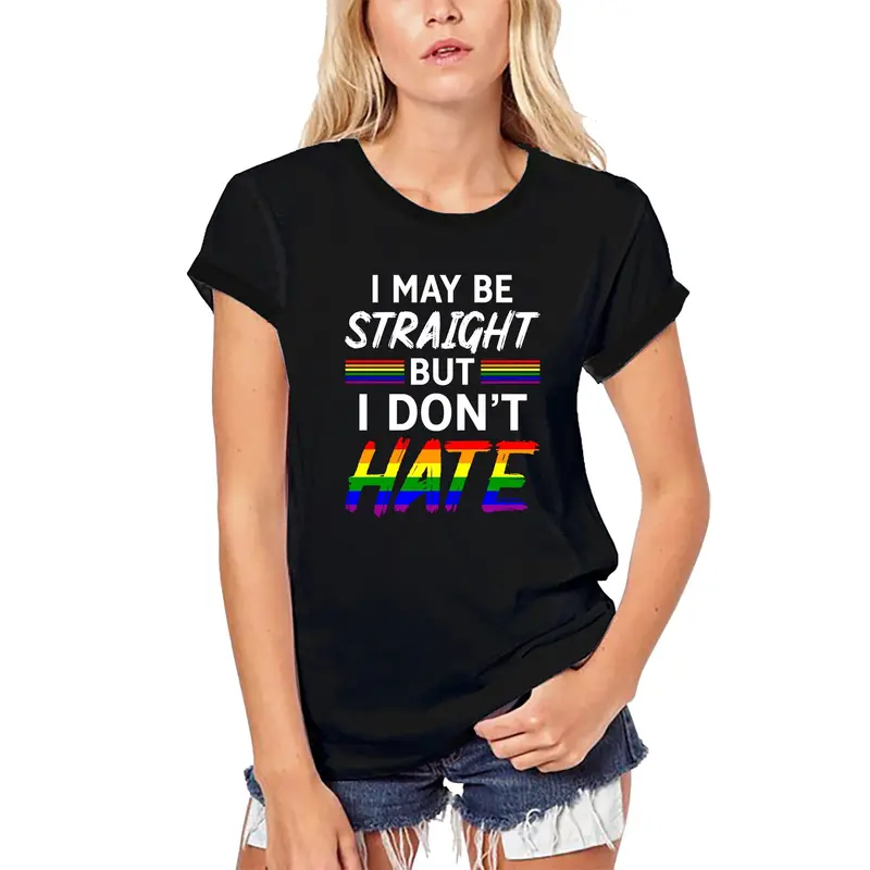 Ultrabasic Women's Organic T-Shirt I May Be Straight But I Don't Hate - Lgbt Pride 1