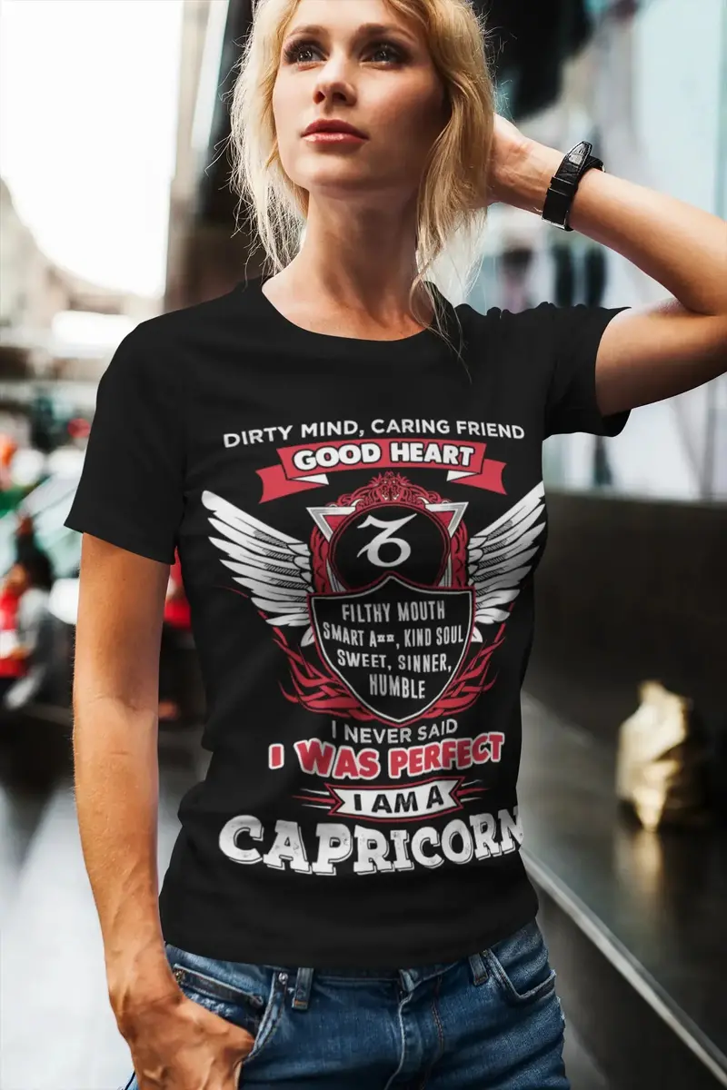 Ultrabasic Women's Organic T-Shirt I Never Said I Was Perfect - Capricorn Zodiac Shirt 1