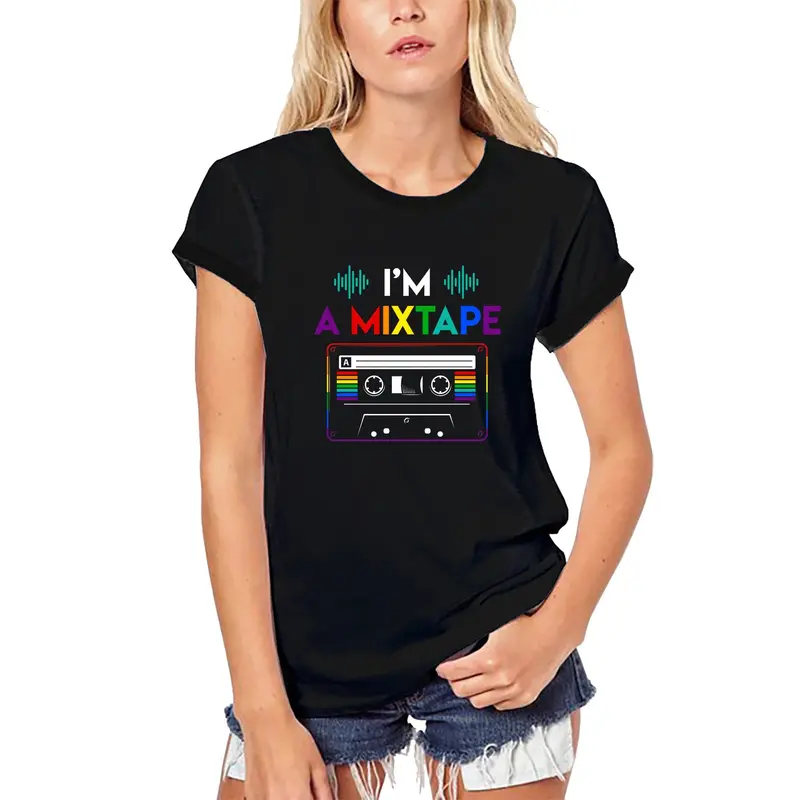 Ultrabasic Women's Organic T-Shirt I'm A Mixtape - Retro Lgbt Tee Shirt 1