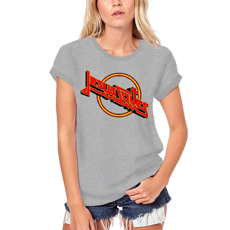 Ultrabasic Women's Organic T-Shirt Jesus Saves - Bible Christian Religious Shirt 1