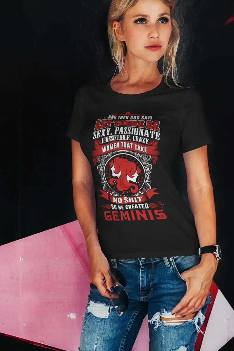 Ultrabasic Women's Organic T-Shirt Let There Be Sexy Women - Gemini Zodiac Shirt 1