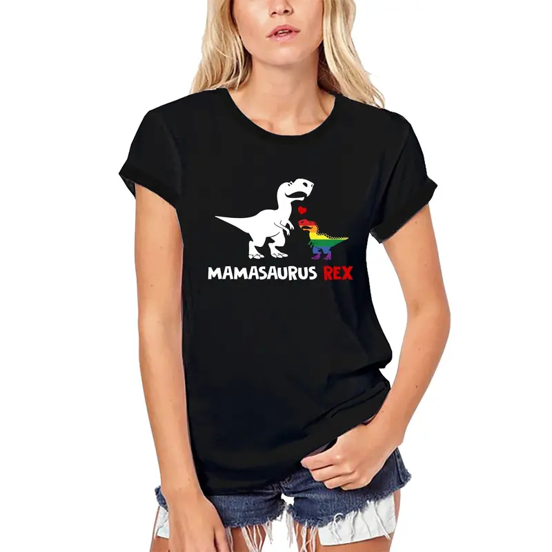 Ultrabasic Women's Organic T-Shirt Mamasaurus Rex - Lgbt Pride 1