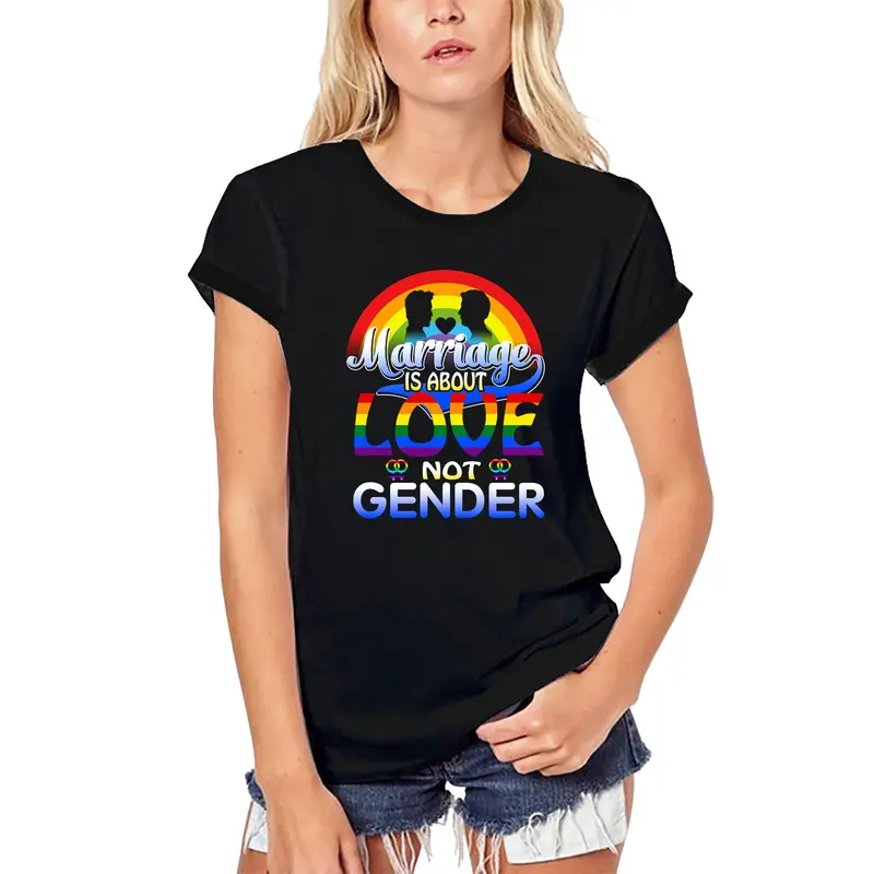 Ultrabasic Women's Organic T-Shirt Marriage Is About Love Not Gender - Lgbt Pride 1