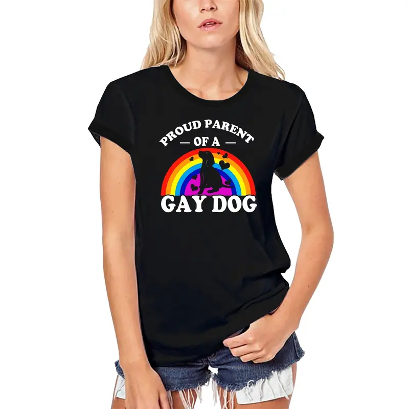 Ultrabasic Women's Organic T-Shirt Proud Parend Of A Gay Dog - Funny Lgbt Tee Shirt 1