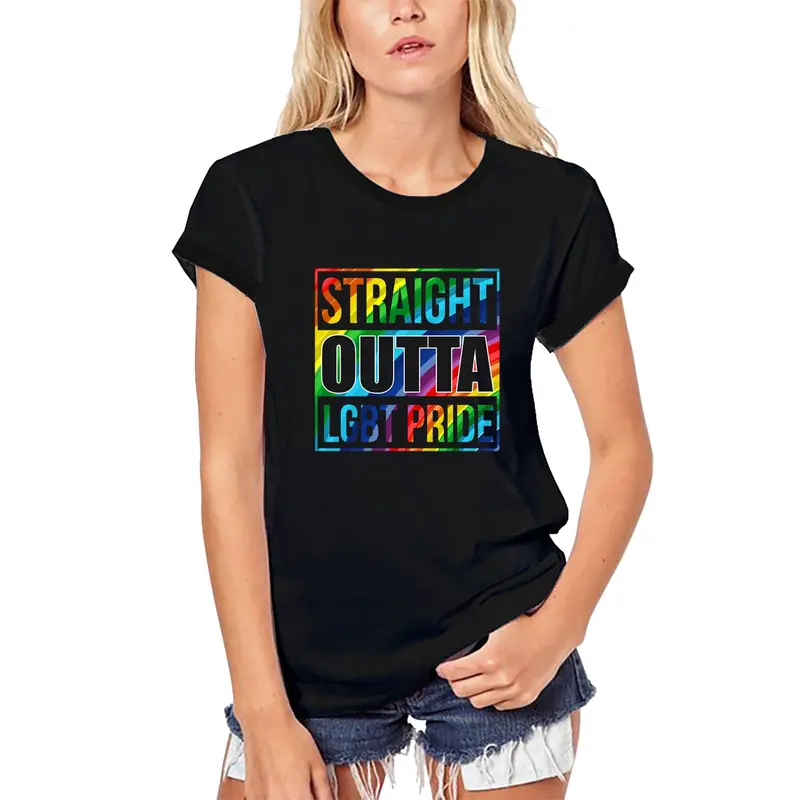 Ultrabasic Women's Organic T-Shirt Straight Outta Lgbt Pride - Lgbt Quote 1