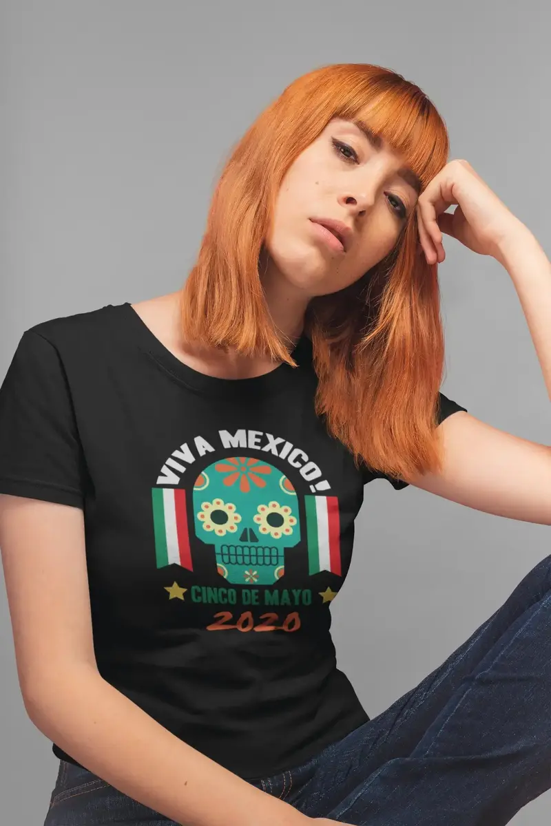 Ultrabasic Women's Organic T-Shirt Viva Mexico - Cinco De Mayo 2020 - Funny Mexican Tee Shirt 1
