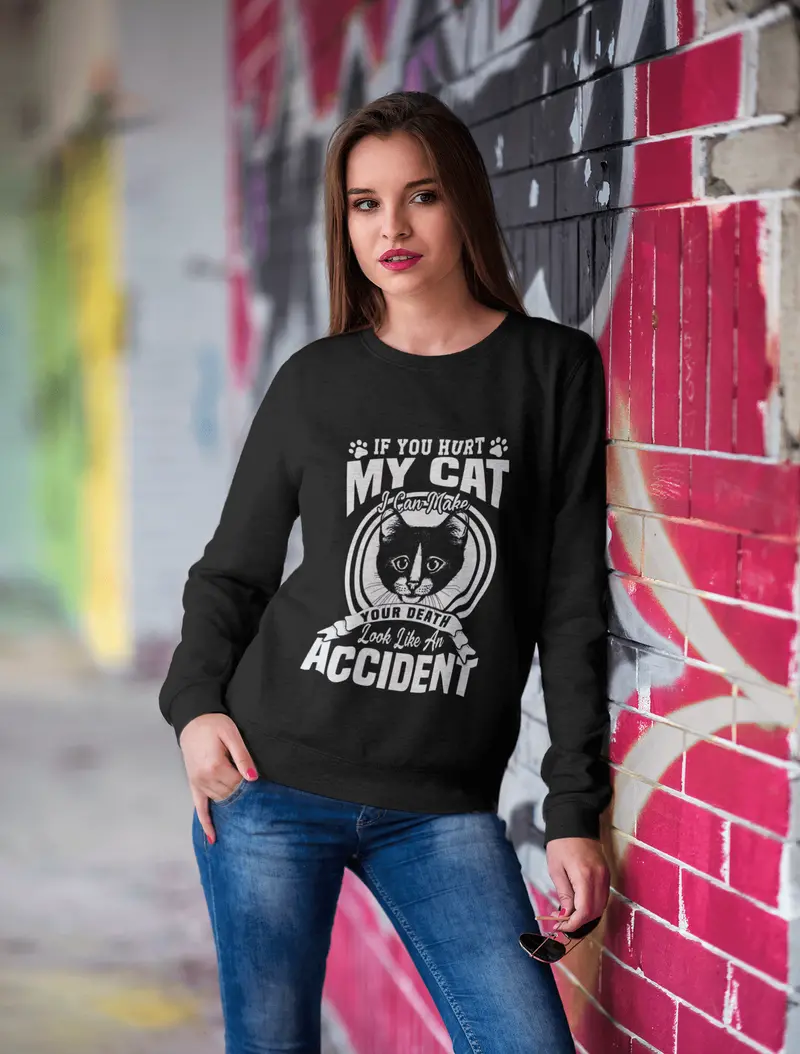 Ultrabasic Women's Sweatshirt Your Death Look Like An Accident - Sarcastic Quote 1