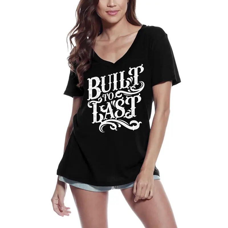 Ultrabasic Women's T-Shirt Built To Last - Inspiring Motivation Graphic Tee 1