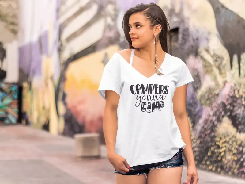 Ultrabasic Women's T-Shirt Campers Gonna Camp - Camp Tee Shirt 1