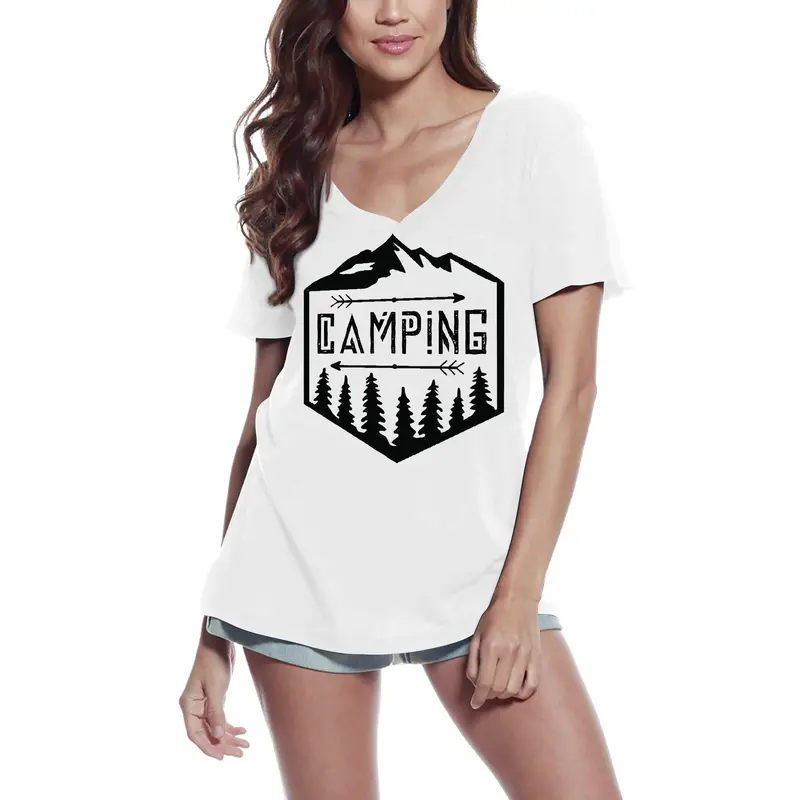 Ultrabasic Women's T-Shirt Camping Adventure Shirt - Camping Shirts For Women 1