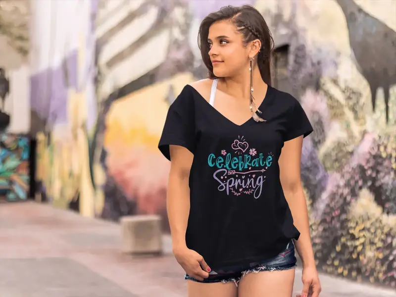 Ultrabasic Women's T-Shirt Celebrate Spring - Funny Vintage Tee Shirt 1