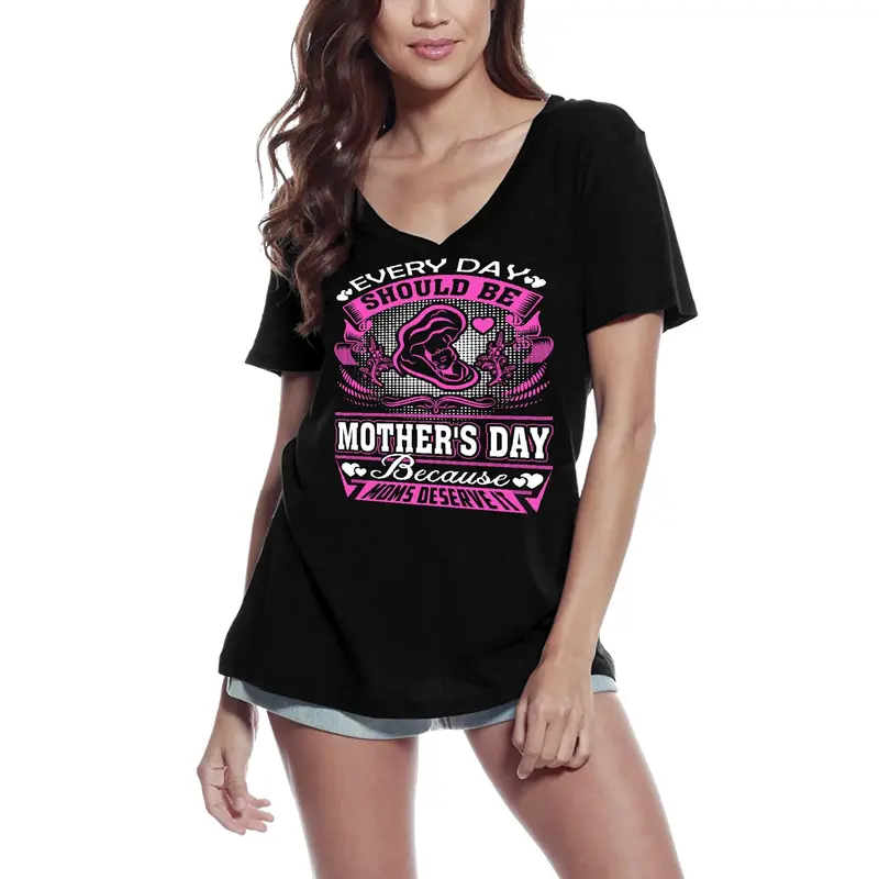 Ultrabasic Women's T-Shirt Every Day Should Be Mother's Day - Short Sleeve Tee Shirt Tops 3