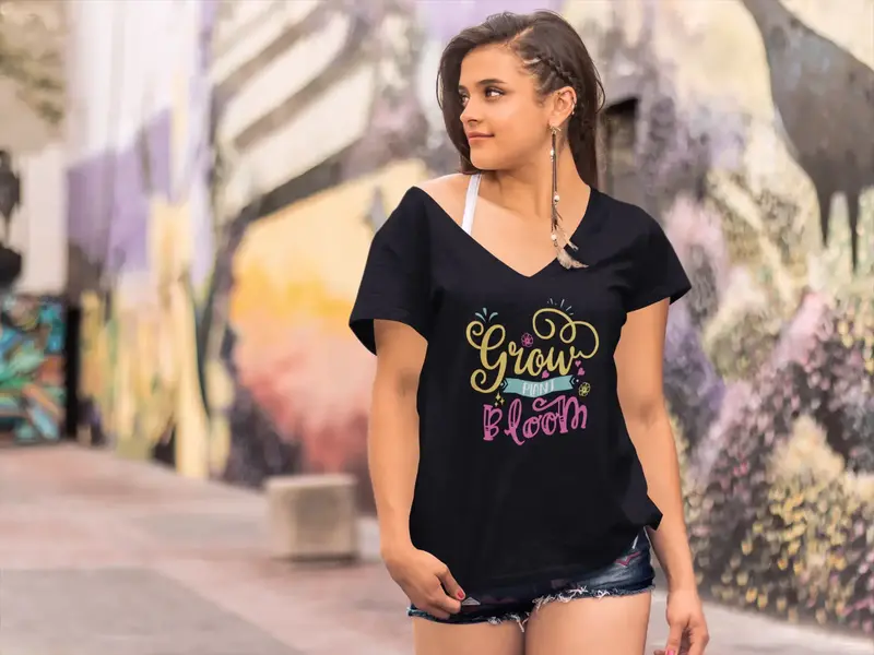 Ultrabasic Women's T-Shirt Grow Plant Bloom - Funny Tee Shirt 1