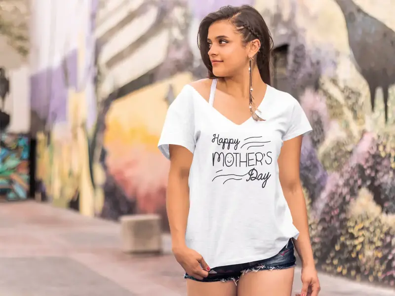 Ultrabasic Women's T-Shirt Happy Mother's Day - Short Sleeve Tee Shirt Tops 1