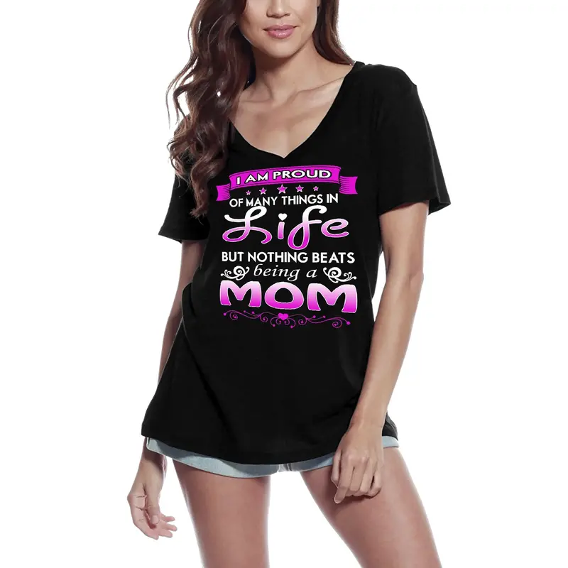 Ultrabasic Women's T-Shirt I Am Proud Mom - Short Sleeve Tee Shirt Tops 2