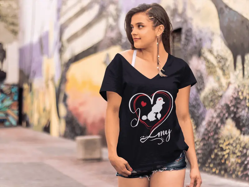Ultrabasic Women's T-Shirt I Love My Dog - Love Cute Little Dogs - Graphic Apparel 1