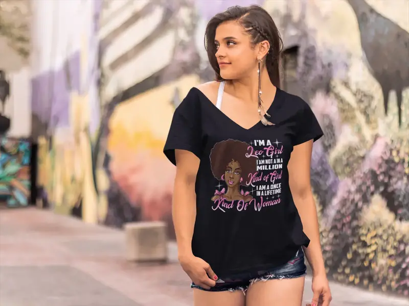 Ultrabasic Women's T-Shirt I'm A Leo Girl Once In A Lifetime Kind Of Women - Birthday Shirt For Ladies 1