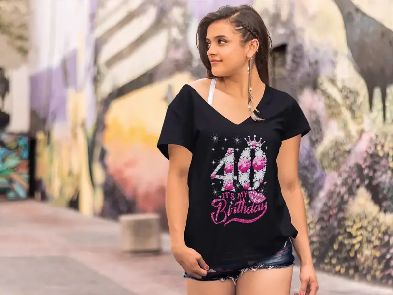 Ultrabasic Women's T-Shirt It's My 40 Birthday - 40Th Birthday Shirt - Gift For Ladies 1