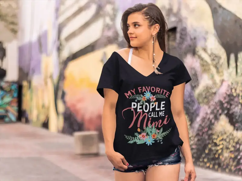 Ultrabasic Women's T-Shirt My Favorite People Call Me Mimi - Funny Tee Shirt For Ladies 1