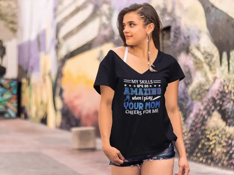 Ultrabasic Women's T-Shirt My Skills Are So Amazing When I Play Hockey - Funny Tee Shirt 2