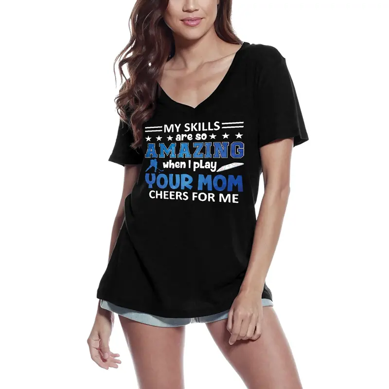 Ultrabasic Women's T-Shirt My Skills Are So Amazing When I Play Hockey - Funny Tee Shirt 3