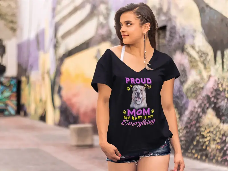 Ultrabasic Women's T-Shirt Proud Day - Alabai Dog Mom - My Baby Is My Everything 1