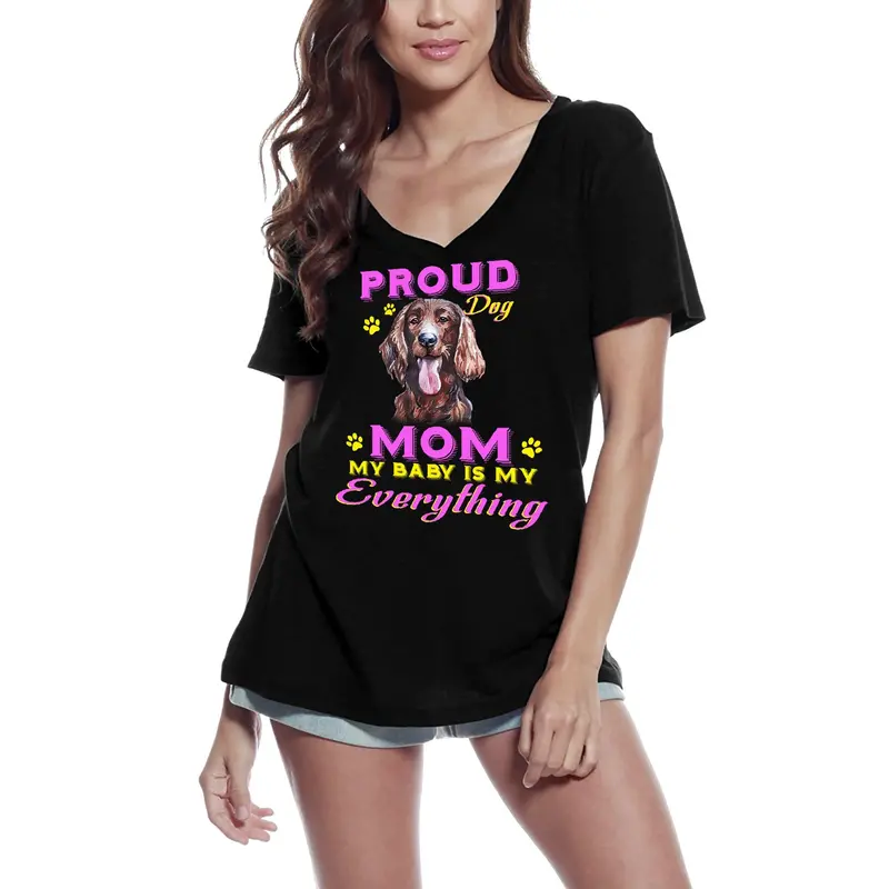 Ultrabasic Women's T-Shirt Proud Day - Irish Setter Dog Mom - My Baby Is My Everything 2