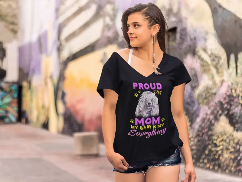 Ultrabasic Women's T-Shirt Proud Day - Komondor Puppy Dog Mom - My Baby Is My Everything 1