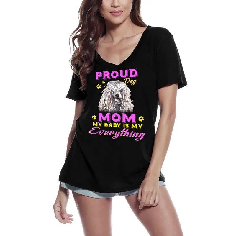 Ultrabasic Women's T-Shirt Proud Day - Komondor Puppy Dog Mom - My Baby Is My Everything 2