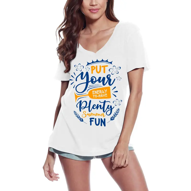 Ultrabasic Women's T-Shirt Put Your Energy To Have Plenty Fun - Festival Shirt 3