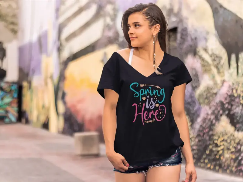 Ultrabasic Women's T-Shirt Spring Is Here - Funny Tee Shirt 1