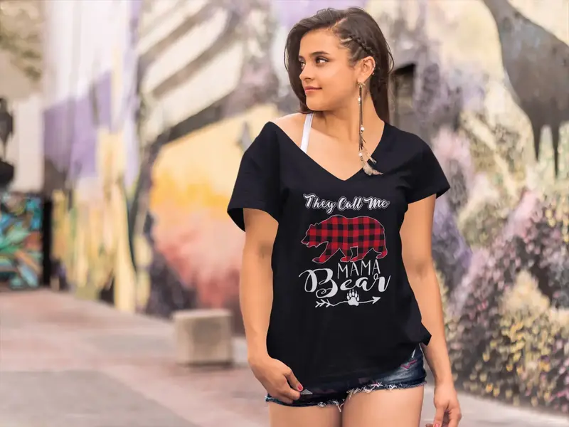 Ultrabasic Women's T-Shirt They Call Me Mama Bear - Funny Mother's Tee Shirt 1