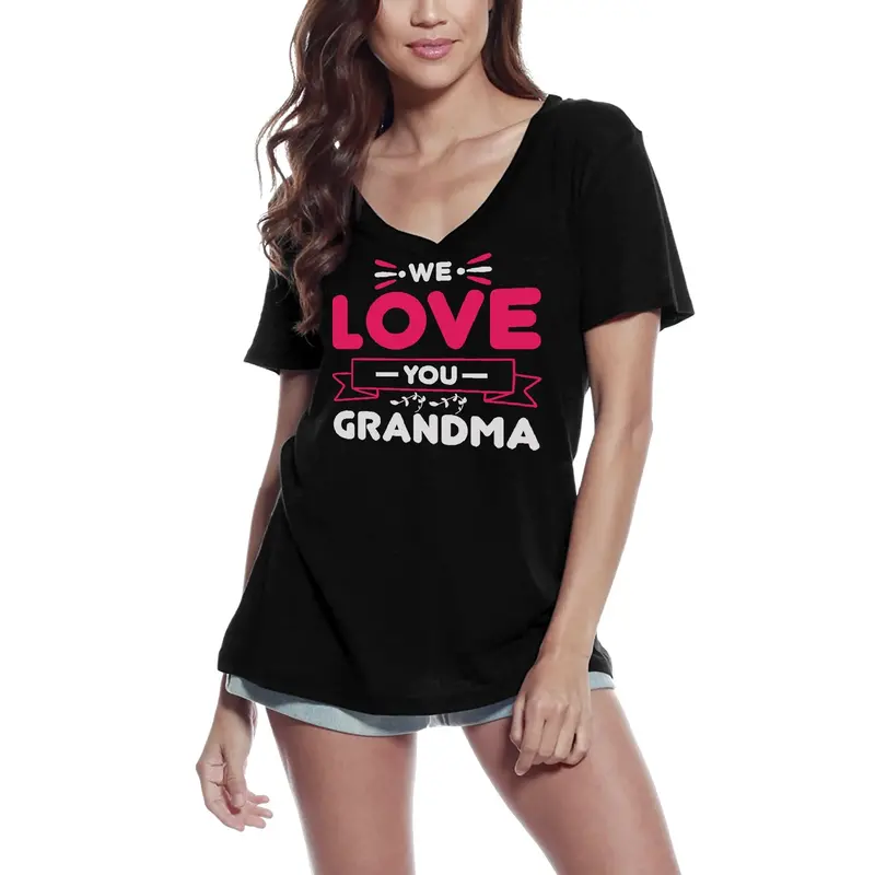 Ultrabasic Women's T-Shirt We Love You Grandma - Short Sleeve Tee Shirt Tops 2