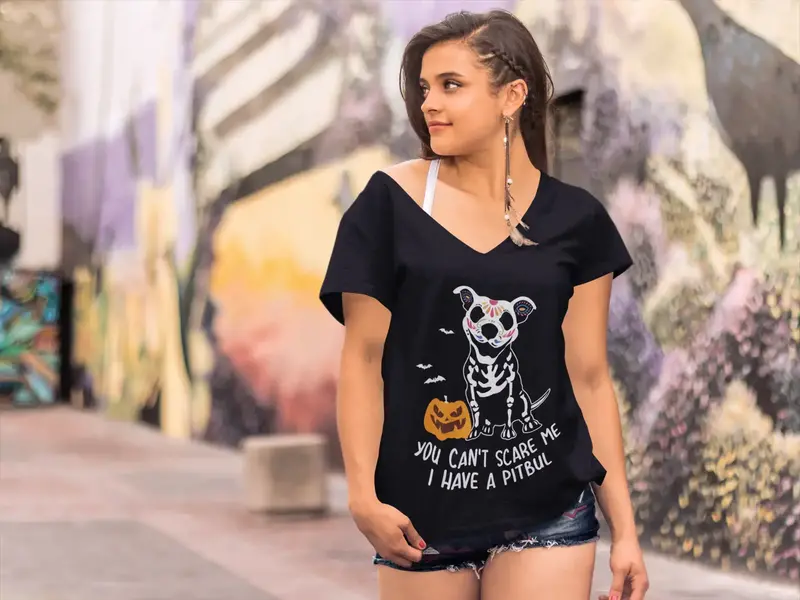 Ultrabasic Women's T-Shirt You Can't Scare Me I Have A Pitbull - Funny Shirt 1
