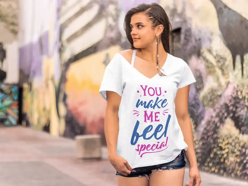 Ultrabasic Women's T-Shirt You Make Me Feel Special - Summer Casual Shirt 1