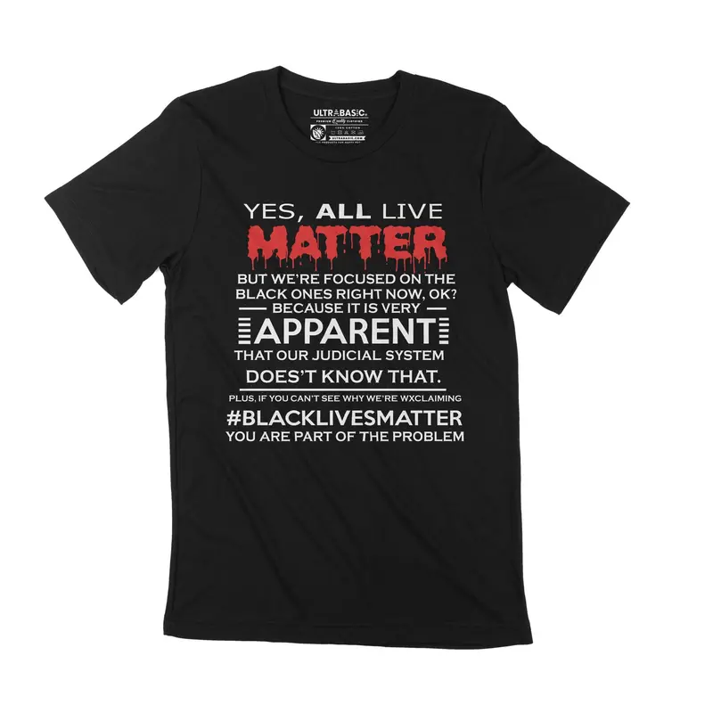 Unisex Adult T-Shirt Black Lives Matter Blm Solidarity First Civil Rights Tee 1