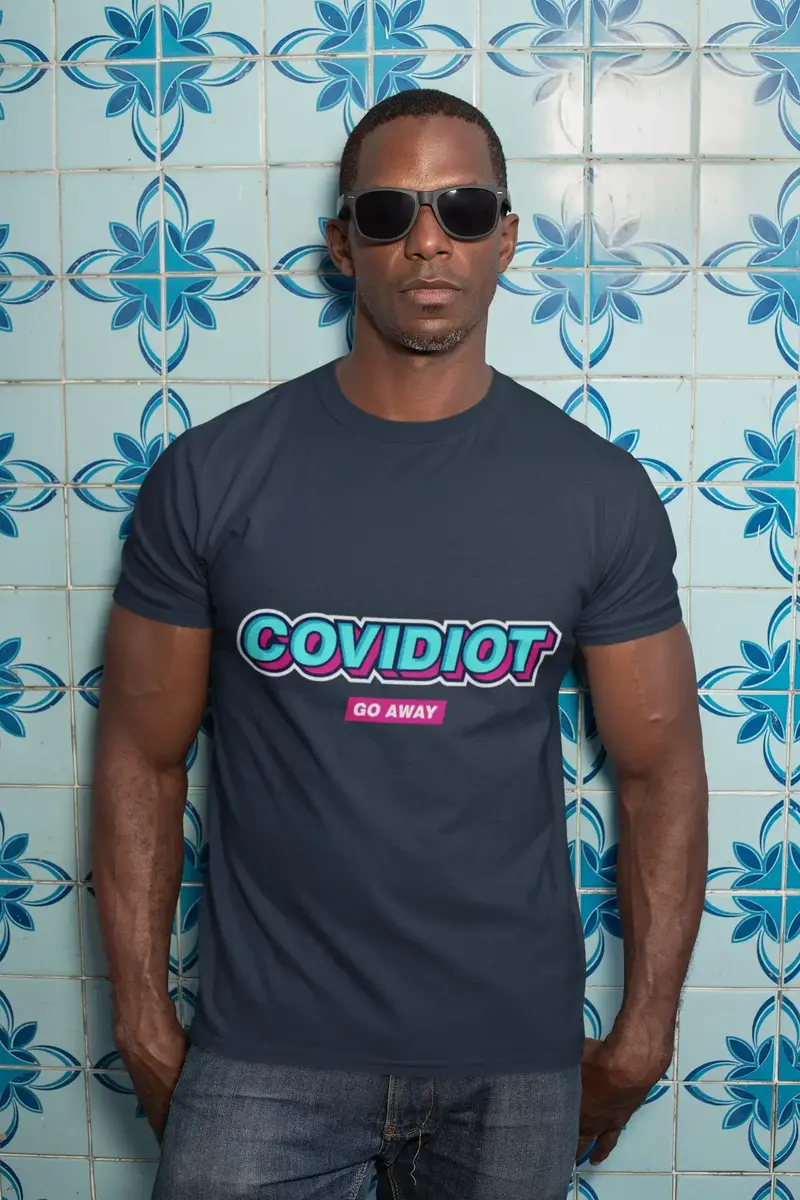 Unisex Adult T-Shirt Covidiot Funny Covid Coronavirus 2020 Shirt 1