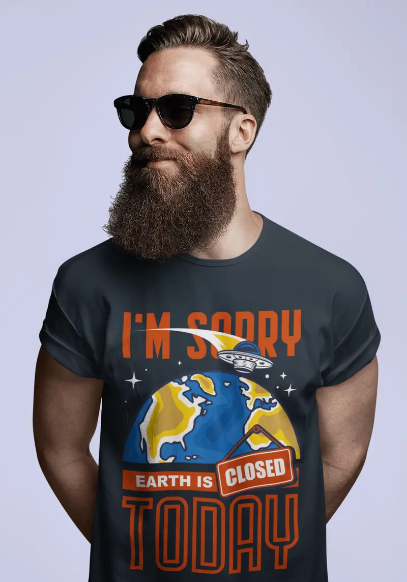 Unisex Adult T-Shirt Earth Is Closed Today Pandemic 2020 Shirt 1