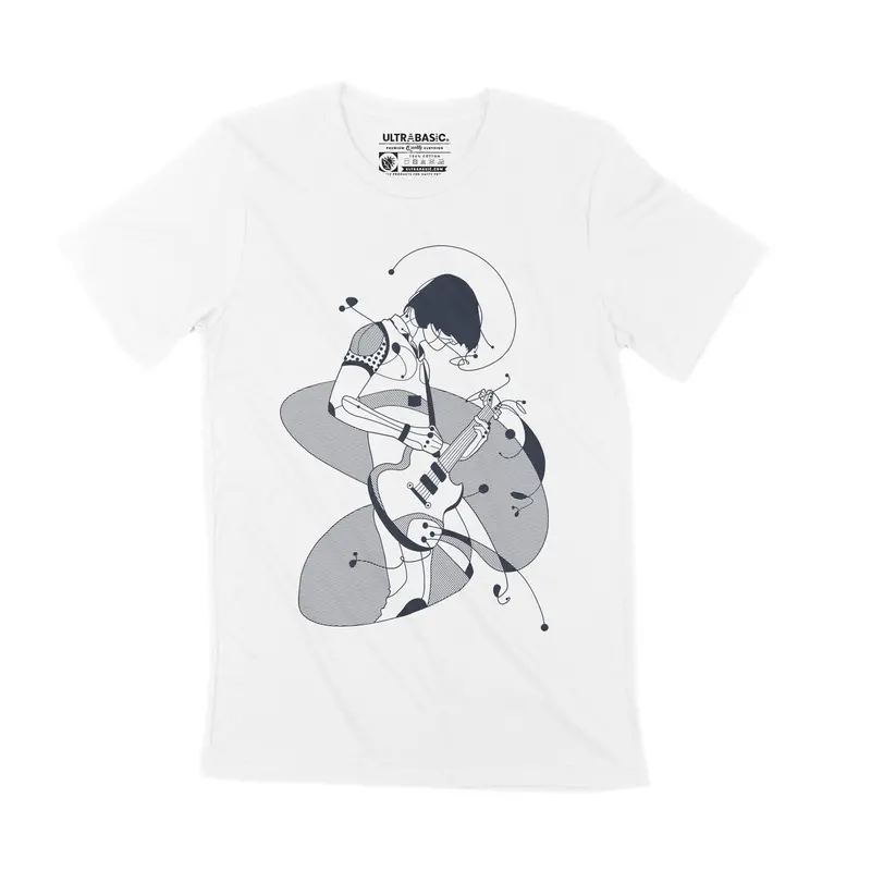 Unisex Adult T-Shirt Guitarist Art Music Shirt 1