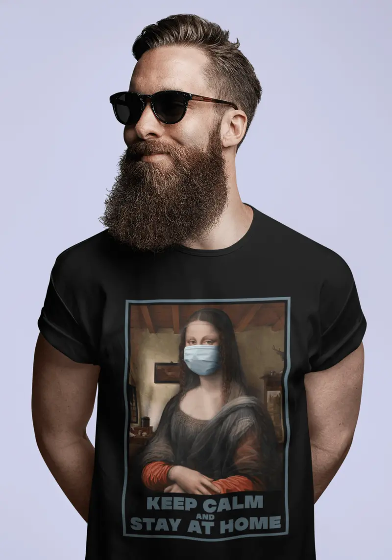 Unisex Adult T-Shirt Keep Calm And Stay Home Coronavirus Shirt 1