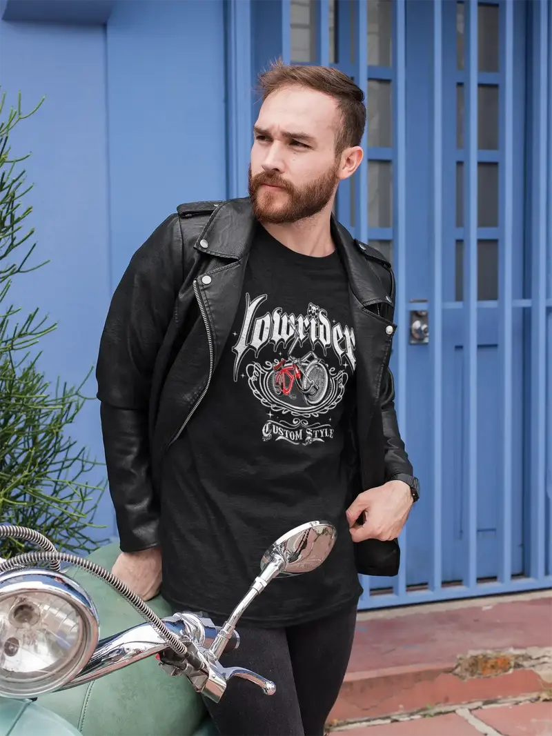 Unisex Adult T-Shirt Lowrider Bicycle Tee Shirt 1