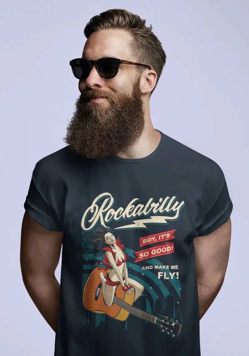 Unisex Adult T-Shirt Rockabilly Pinup Girl Make Me Fly Shirt 1